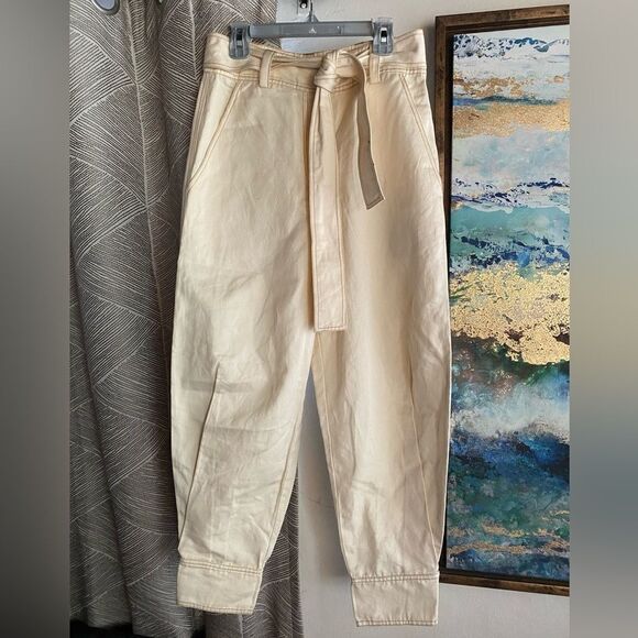 ULLA JOHNSON Levi Pant Women Ivory  Size 0 New with tag - Picture 4 of 16